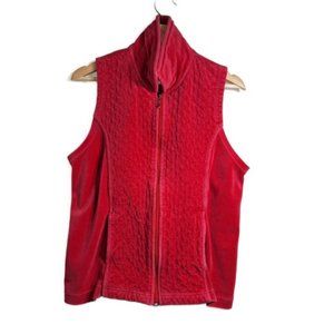 White Stag Sleeveless Quilted Full Zip Basic Vest Size 8/10